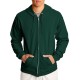 Hengshi Men's Wool Zip Hoodie, green
