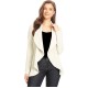 Women's Casual 3/4 Sleeve Open Front Cardigan Jacket Work Office Blazer with Plus Size
