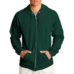 Hengshi Men's Wool Zip Hoodie, green